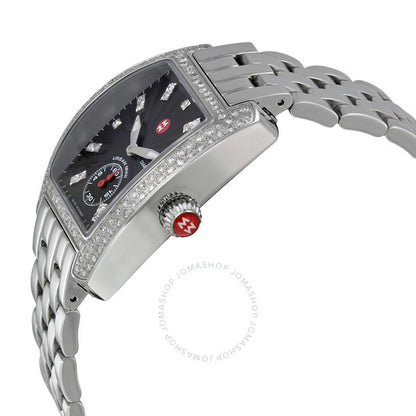 Michele, Urban Mini Diamond Black Dial Ladies Watch