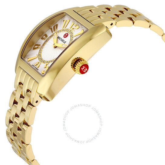 Michele, Urban Mini Silver Diamond Dial Ladies Watch