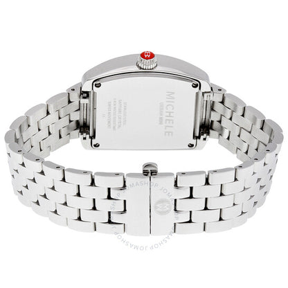 Michele, Urban Mini Silver White Dial Diamond Ladies Watch
