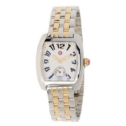 Michele, Urban Quartz White Dial Two-Tone Ladies Watch