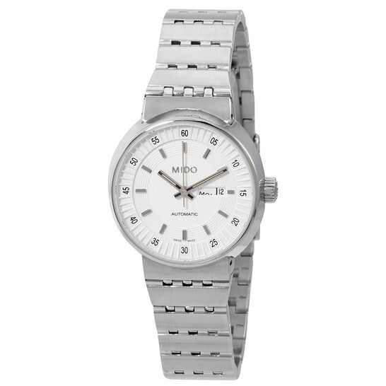 ميدو، ساعة نسائية أوتوماتيكية بمينا بيج من الفولاذ المقاوم للصدأ