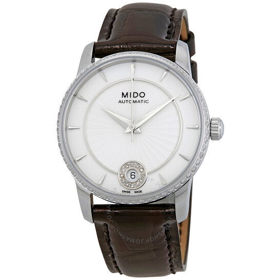 Mido, Automatic Crystal White Dial Ladies Watch