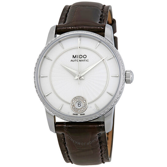 Mido, Automatic Crystal White Dial Ladies Watch