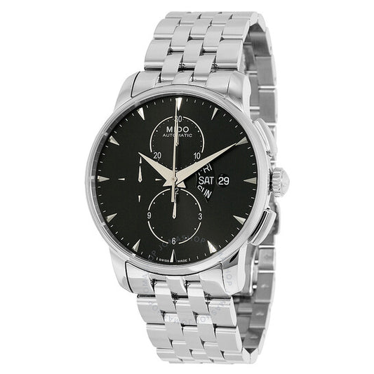 Mido, Baroncelli Automatic Chronograph Black Dial Stainless Steel Men's Watch