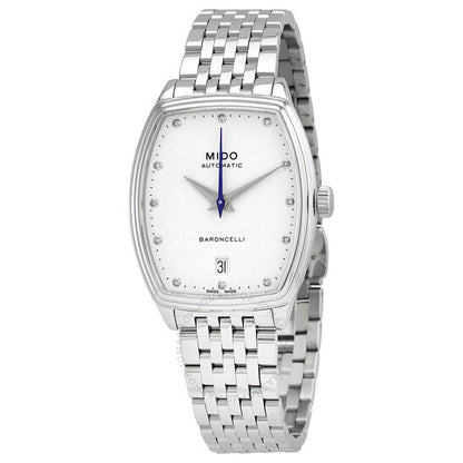 Mido, Baroncelli Automatic Diamond White Dial Ladies Watch M041.307.11.016.00