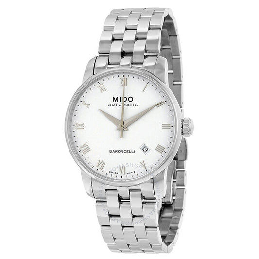 Mido, Baroncelli Automatic White Dial Men's Watch