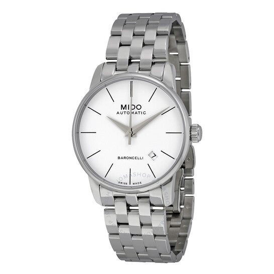Mido, Baroncelli Automatic White Dial Stainless Steel Men's Watch