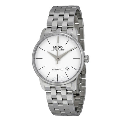 Mido, Baroncelli Automatic White Dial Stainless Steel Men's Watch