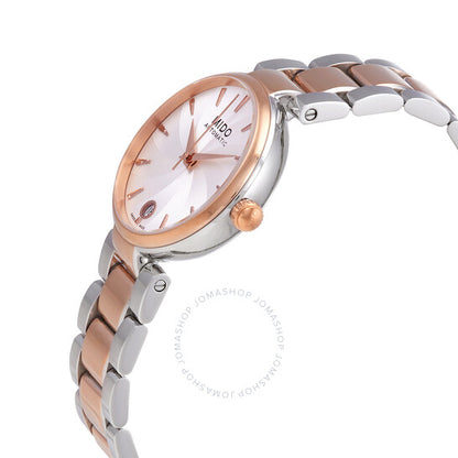 ساعة ميدو بارونشيلي دونا أوتوماتيكية بمينا فضي للسيدات