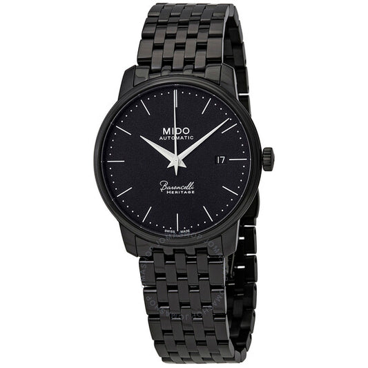 Mido, Baroncelli Heritage Automatic Black Dial 39 mm Watch MIDO-