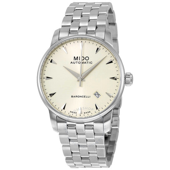 Mido, Baroncelli II Automatic Beige Dial Men's Watch M8600.4.14.1