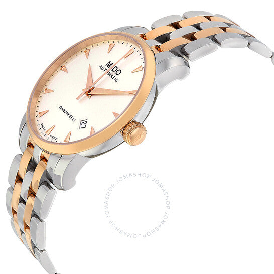 Mido, Baroncelli II Automatic Silver Dial Two-tone Men's Watch