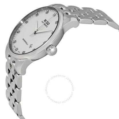 Mido, Baroncelli II Automatic White Dial Diamond Men's Watch