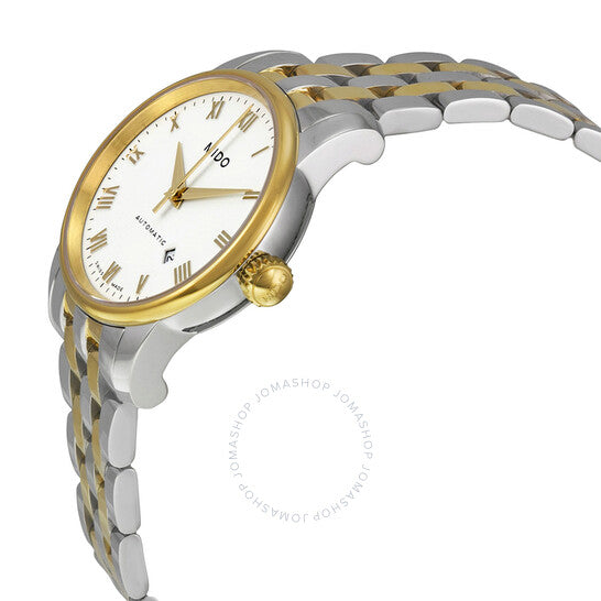 Mido, Baroncelli II Automatic White Dial Two-tone Ladies Watch