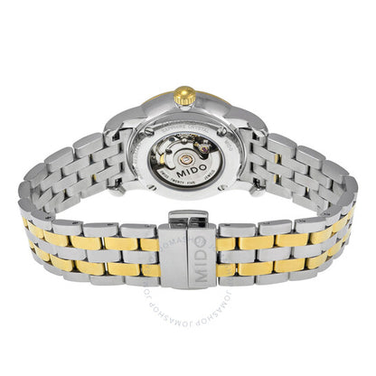 Mido, Baroncelli II Automatic White Dial Two-tone Ladies Watch