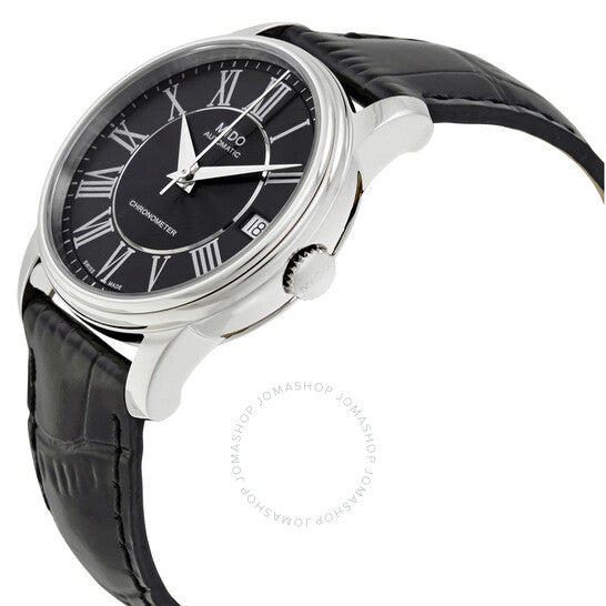 ساعة ميدو بارونشيلي III أوتوماتيكية للسيدات بمينا أسود