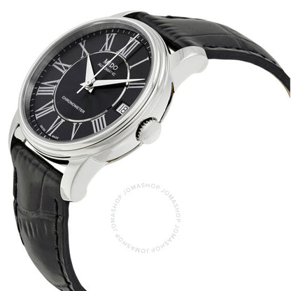 ساعة ميدو بارونشيلي III أوتوماتيكية للسيدات بمينا أسود