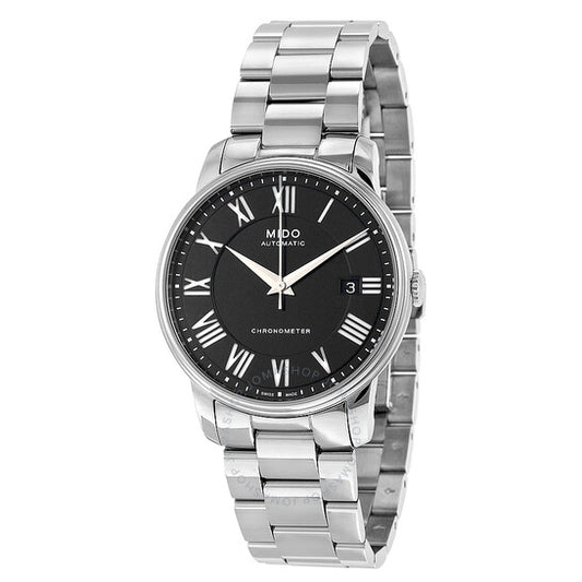 Mido, Baroncelli III Automatic Black Dial Stainless Steel Men's Watch