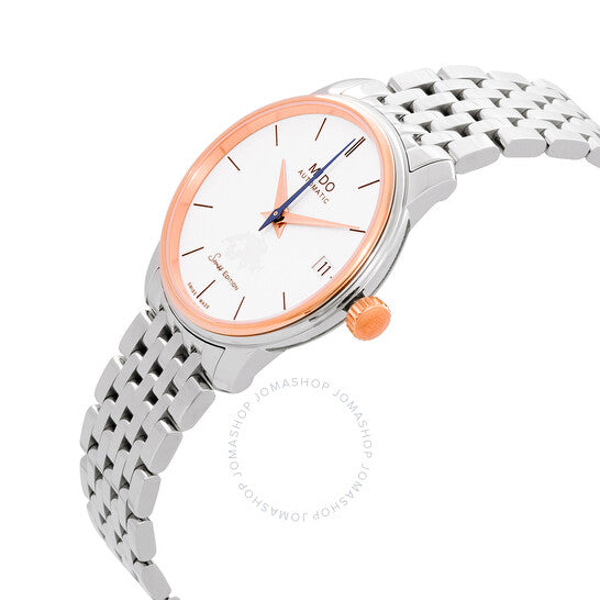 Mido, Baroncelli III Automatic White Dial Ladies Watch
