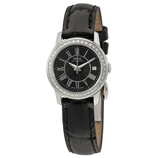 Mido, Baroncelli III Black Dial Automatic Ladies Watch