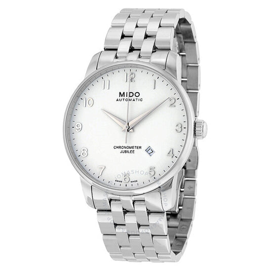Mido, Baroncelli Jubilee Silver Dial Stainless Steel Men's Watch M8690.4.11.1