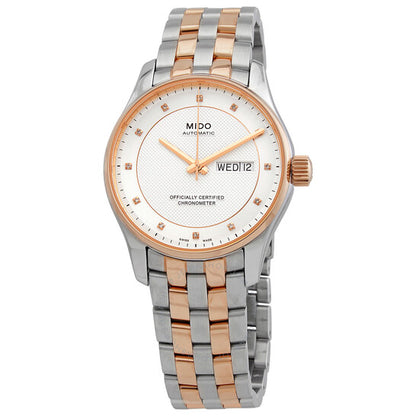 Mido, Belluna Automatic Diamond Silver Dial Men's Watch