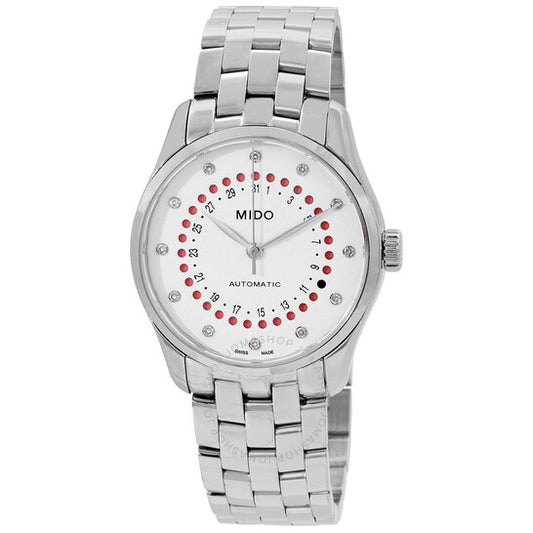 Mido, Belluna Automatic Diamond White Dial Ladies Watch