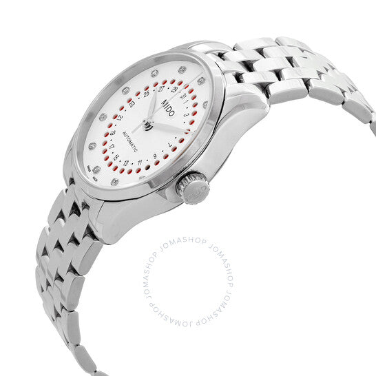 Mido, Belluna Automatic Diamond White Dial Ladies Watch