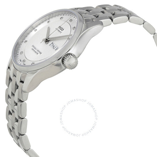 ميدو، ساعة بيلونا أوتوماتيكية للرجال بقرص فضي