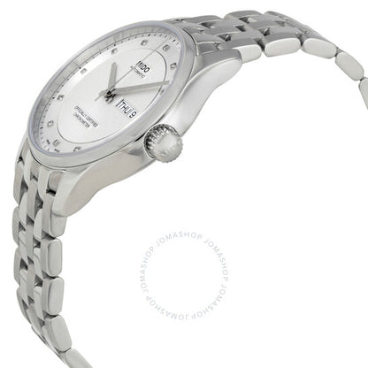 ميدو، ساعة بيلونا أوتوماتيكية للرجال بقرص فضي