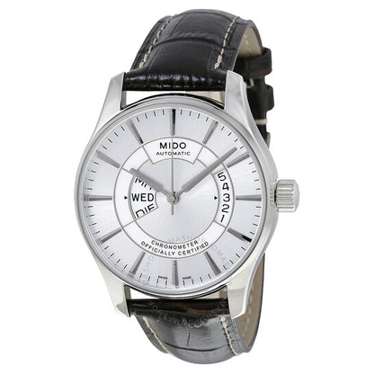 Mido, Belluna Automatic Silver Dial Brown Leather Men's Watch