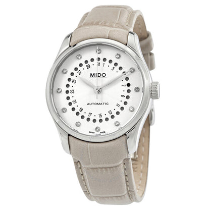 Mido, Belluna Automatic White Dial Ladies Watch