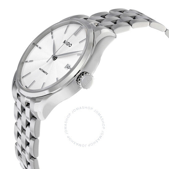 ميدو، ساعة بيلونا II أوتوماتيكية للرجال بمينا فضي