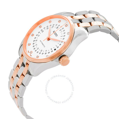 Mido, Belluna II Automatic Silver Dial Two-Tone Ladies Watch