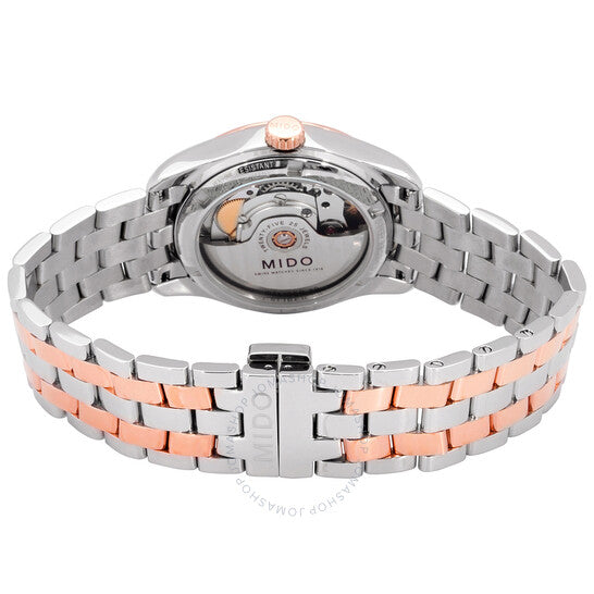 Mido, Belluna II Automatic Silver Dial Two-Tone Ladies Watch