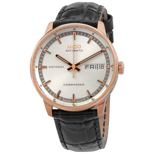 ميدو، ساعة كوماندر 2 أوتوماتيكية للسيدات بمينا فضية M016.230.36.031.80