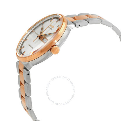 ساعة ميدو كوماندر 2 أوتوماتيكية للرجال بمينا فضي