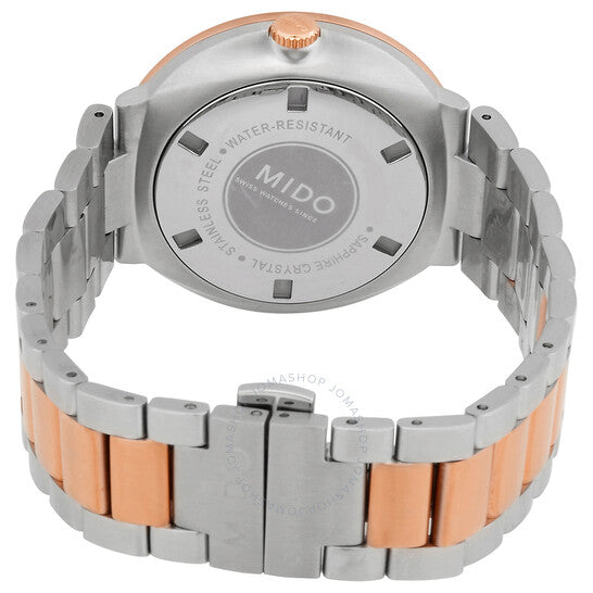 ساعة ميدو كوماندر 2 أوتوماتيكية للرجال بمينا فضي