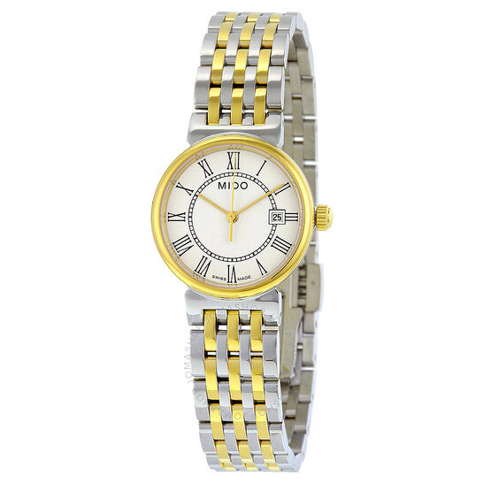 Mido, Dorada Lady White Dial Two-tone Ladies Watch