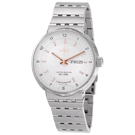 Mido, Limited Edition All Dial Automatic Chronometer Silver Dial Men's Watch