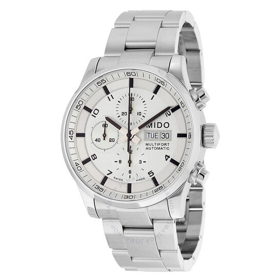 Mido, Multifort Automatic Chronograph Silver Dial Men's Watch