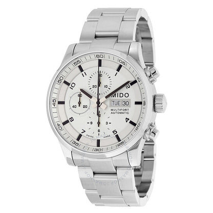 Mido, Multifort Automatic Chronograph Silver Dial Men's Watch