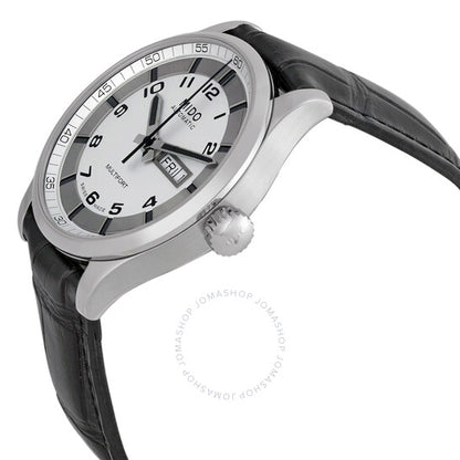 Mido, Multifort Automatic White Dial Leather Men's Watch