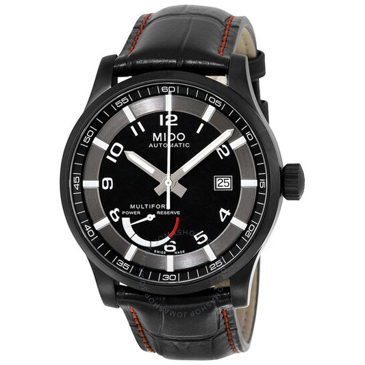 Mido, Multifort Automatic Power Reserve Indicator Black Dial Men's Watch