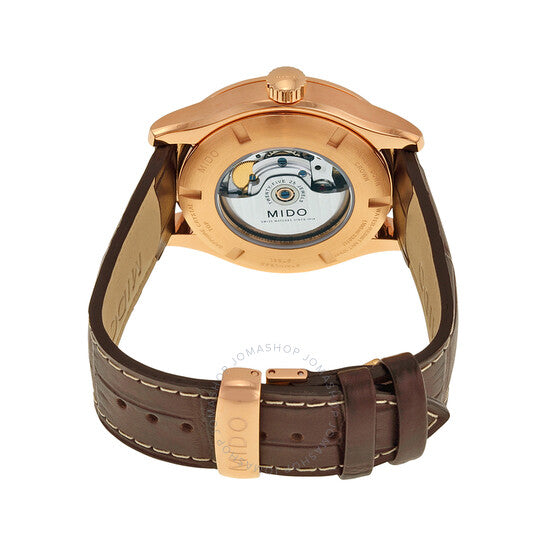 ساعة ميدو مولتي فورت أوتوماتيكية للرجال بمينا فضي