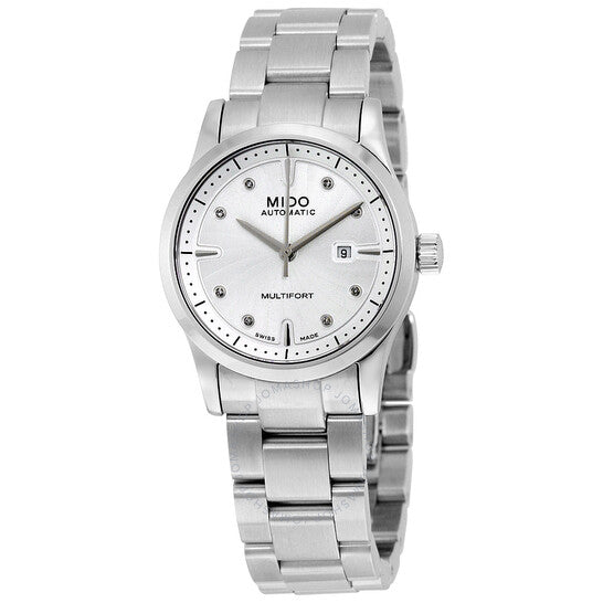 Mido, Multifort Automatic Silver Dial Ladies Watch M005.007.11.036.00