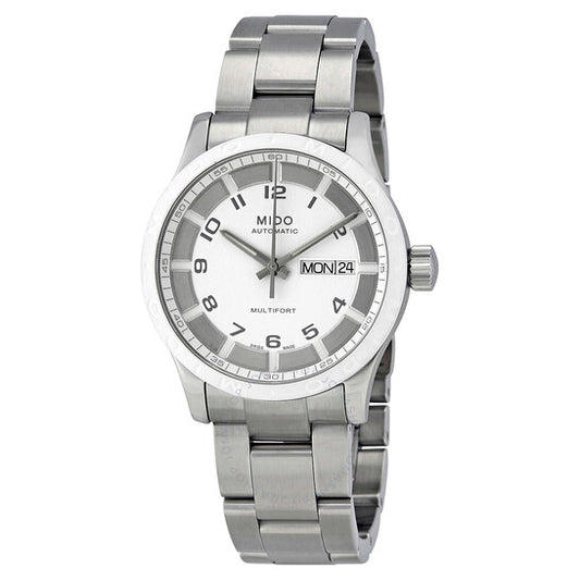 Mido, Multifort Automatic White Dial 38 mm Watch M018.830.11.012.00