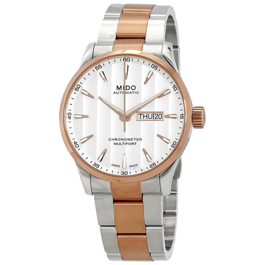 Mido, Multifort Automatic White Dial Two-tone Men's Watch