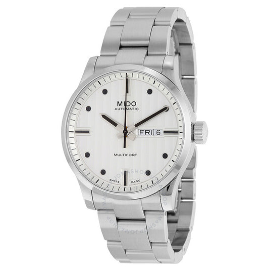 Mido, Multifort Automatic White Dial Men's Watch