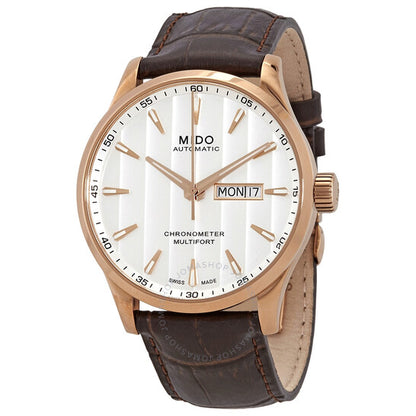 Mido, Multifort Automatic White Dial Men's Watch
